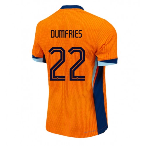 Fotballdrakt Herre Nederland Denzel Dumfries #22 Hjemmedrakt EM 2024 Kortermet